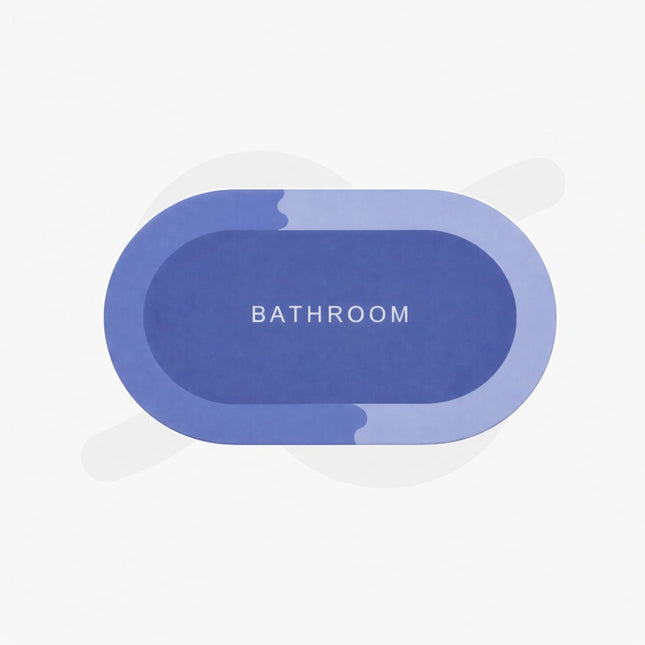 Tappetino da bagno ovale, un tappeto antiscivolo che unisce comfort e design