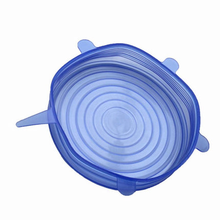 Set di 6 coperchi in silicone estensibili per una chiusura ermetica e sicura