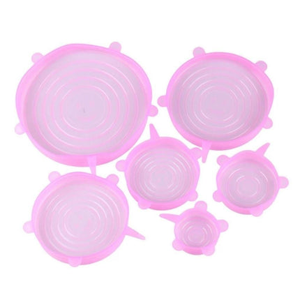 Set di 6 coperchi in silicone estensibili per una chiusura ermetica e sicura