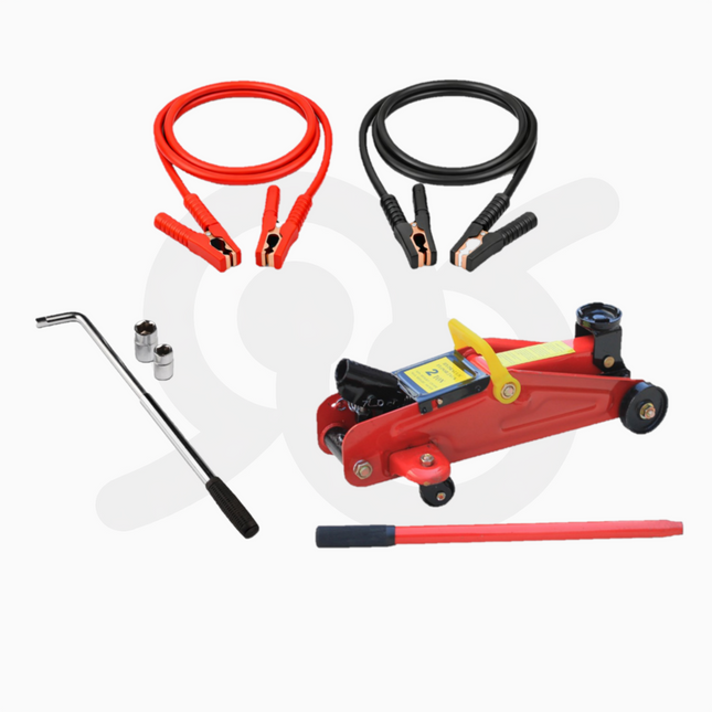 Set Emergenza Auto Multifunzione 3 Pezzi – Avviamento e Cambio Ruota