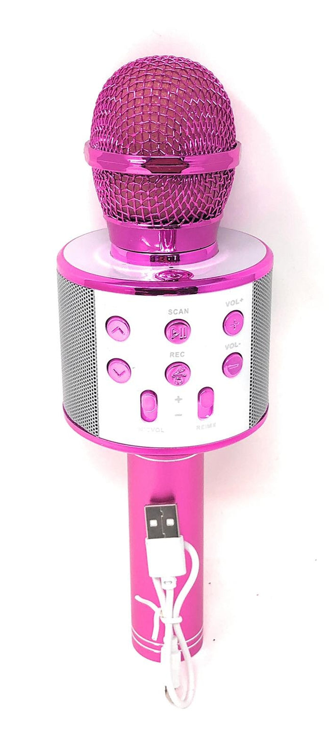 Microfono per karaoke wireless con cassa integrata e funzione eco per cantare