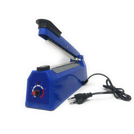 Macchina sigillante a caldo per buste 200mm in plastica con regolatore e kit di ricambio