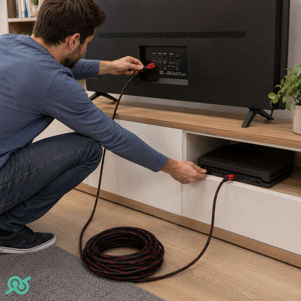 Cavo HDMI intrecciato per console da gioco e per monitor con connettori pronti