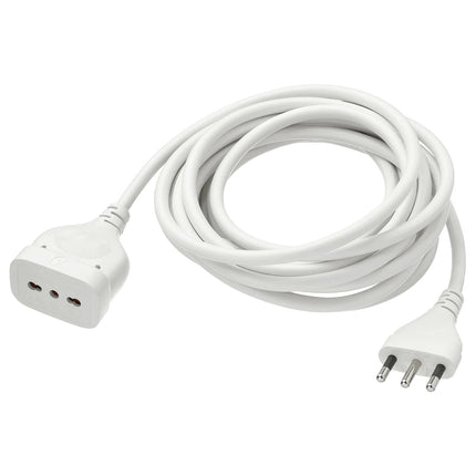 Prolunga elettrica da 3 metri con la presa multipla e con la spina a 3 poli