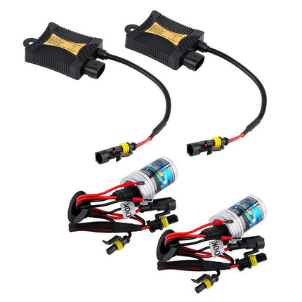 Kit xenon per l'auto con le lampade e con le centraline e per la luce uniforme