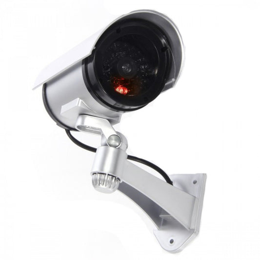 Telecamera Di Sorveglianza Finta Da Esterno Luce Led Lampeggiante Infrarossi