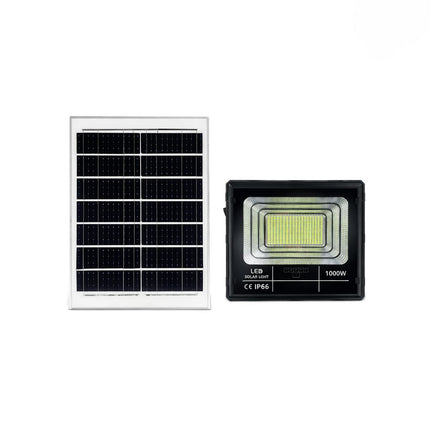 Faro Led 1000W con Pannello Solare e Controllo da Remoto Ideale da Esterni