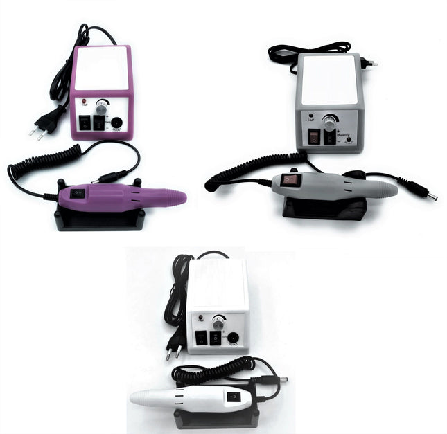 Set Professionale per Manicure e Pedicure con Centralina Compatta e Kit di Punte Intercambiabili