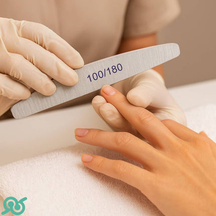 Set di lime professionali per le unghie con la doppia grana per la manicure