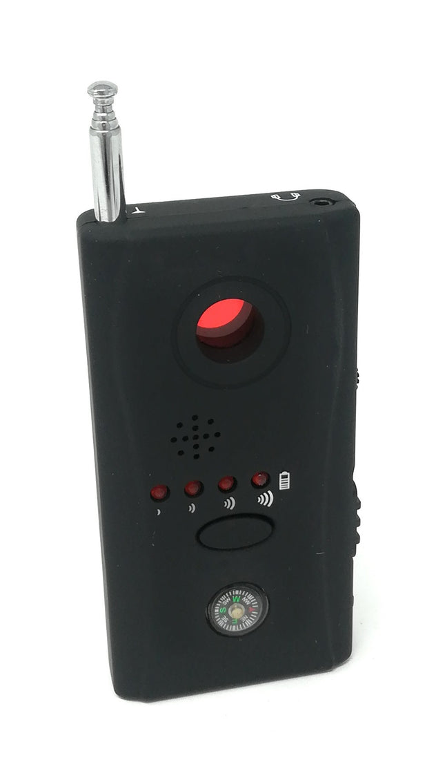 Rilevatore di microspie e di telecamere nascoste con antenna e sistema di ottica