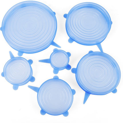 Set di 6 coperchi in silicone estensibili per una chiusura ermetica e sicura