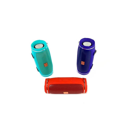 Diffusore audio wireless con tracolla e comandi integrati per musica all'aperto