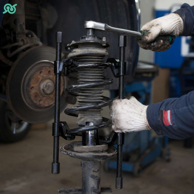 Coppia di compressori per molle a vite in acciaio per ammortizzatori e per auto