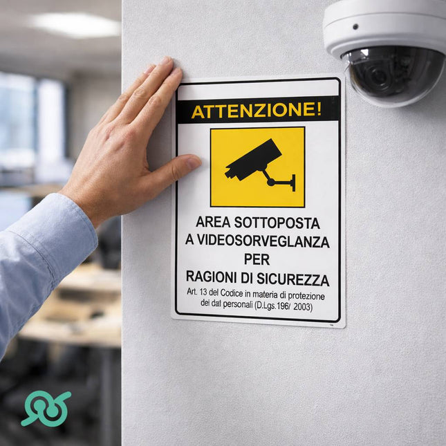 Cartello videosorveglianza, l'avviso per interni ed esterni per la tua sicurezza