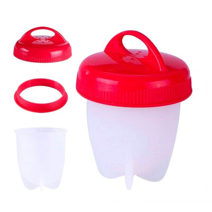 Set di 6 cuoci uova in silicone per cotture sode o omelette rapide senza guscio