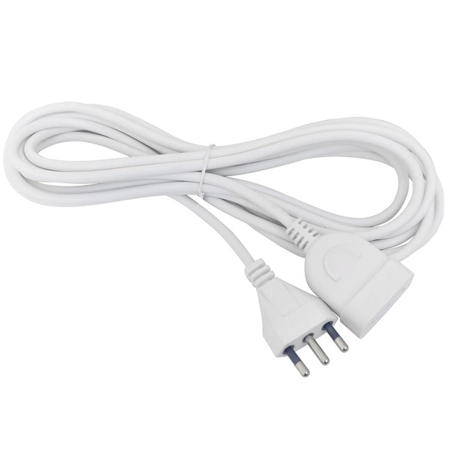 Prolunga Cavo Elettrico Lineare Bipasso Da 5 Metri Con Presa 16A-10A