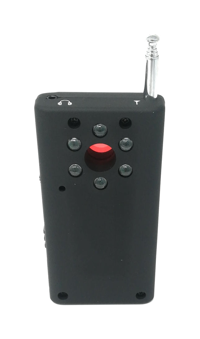 Rilevatore di microspie e di telecamere nascoste con antenna e sistema di ottica