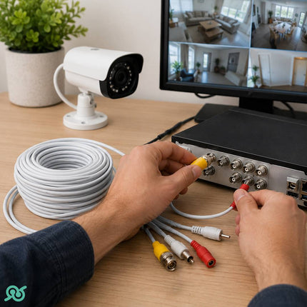 Cavo Da 30 Metri per telecamere con segnale video e alimentazione per un montaggio immediato
