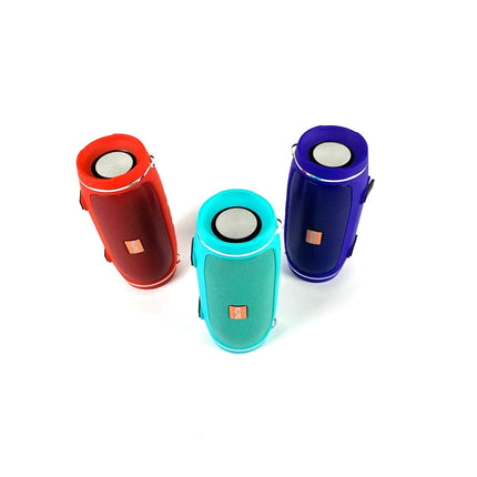 Diffusore audio wireless con tracolla e comandi integrati per musica all'aperto