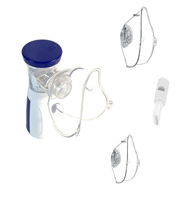 Aerosol portatile nebulizzatore mesh USB o pile con maschere adulti e bambini