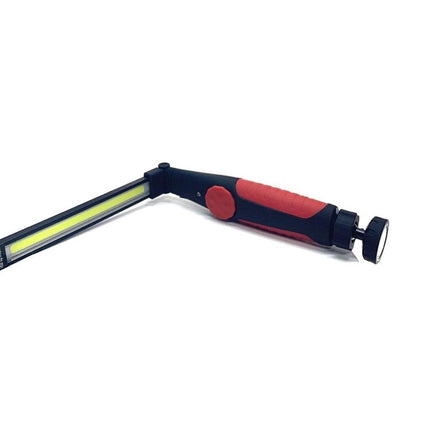 Torcia da lavoro ricaricabile usb con base magnetica e corpo pieghevole
