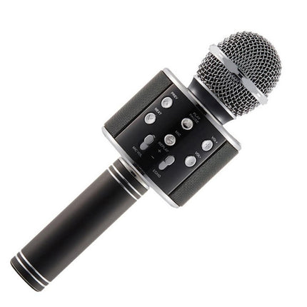 Microfono per karaoke wireless con cassa integrata e funzione eco per cantare