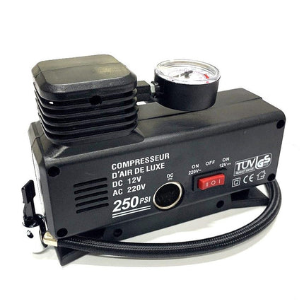 Compressore d'aria portatile a 12V e a 220V con il manometro per l'auto