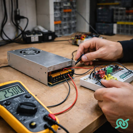 Alimentatore switching 10A 24V, professionale con protezioni per uso sicuro e stabile