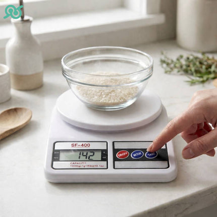 Bilancia digitale da cucina con la precisione e con le batterie AA e