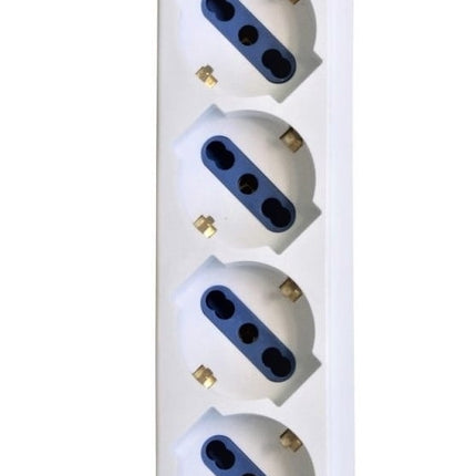 Ciabatta Multipresa Elettrica a 5 posti con interruttore e predisposizione per muro e scrivania