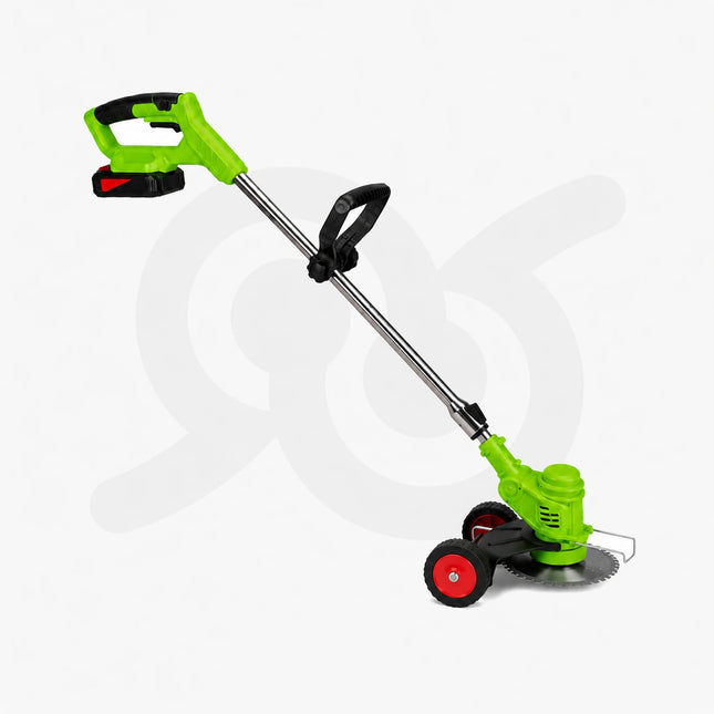 Decespugliatore a batteria 2 batterie con ruote e asta telescopica