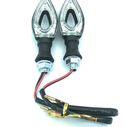 Coppia Di Indicatori Di Direzione Universali Frecce A LED Impermeabili Per Moto