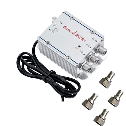 Amplificatore per antenna televisiva con uscite multiple per decoder e per la TV