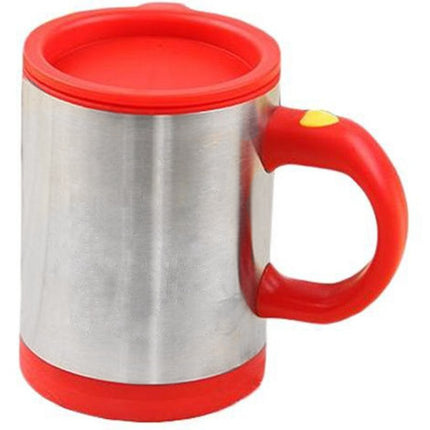 Tazza termica auto mescolante per il cappuccino con il coperchio e batterie AAA