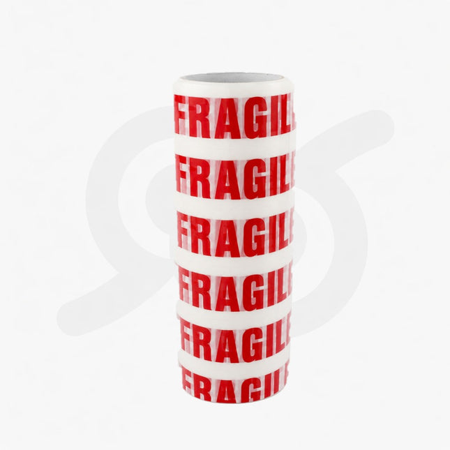 Nastro Fragile Imballaggio Rotolo Adesivo per Spedizione 1 Rotolo da 6 pezzi