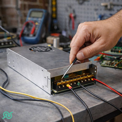 Alimentatore switching 30A 12V, professionale con protezioni per uso sicuro e stabile