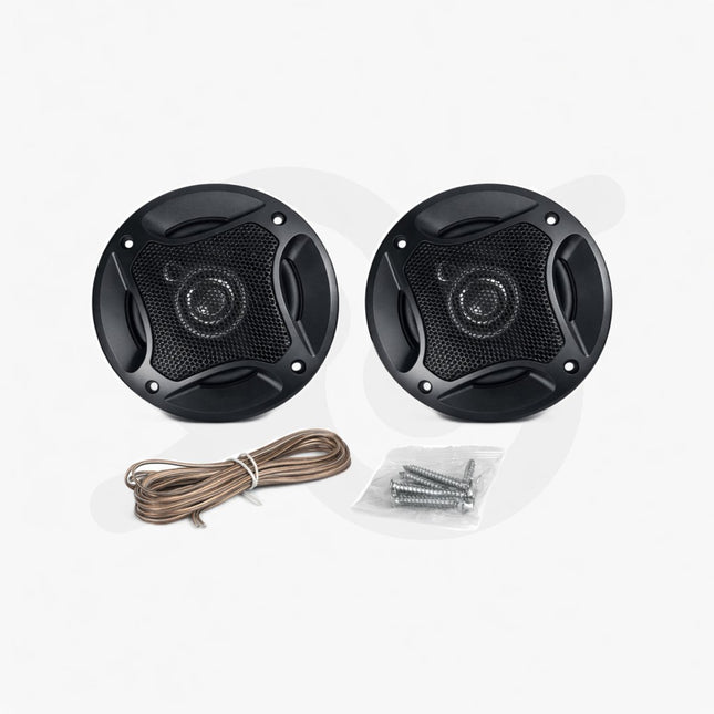Casse per auto a tre vie da 10 cm con potenza di 300W e set di viti per il montaggio