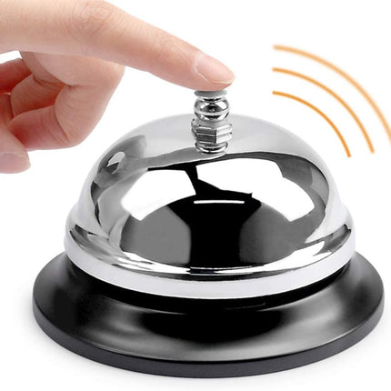 Campanello da banco in metallo per reception con suono nitido per hotel e negozi
