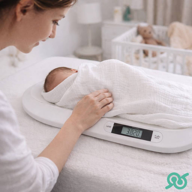 Bilancia Neonato Digital Display LCD Tara Kg Lb Precisione 10G Piattaforma Curva