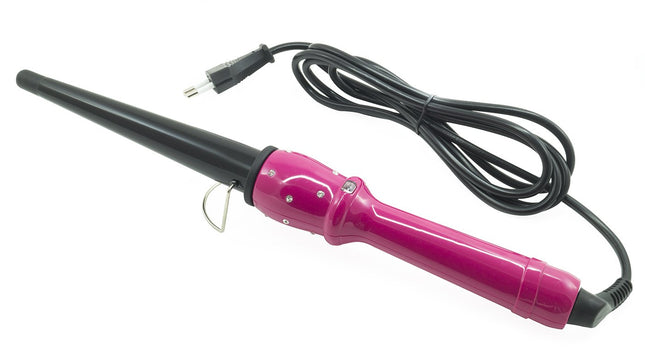 Ferro per capelli conico per onde naturali con cavo girevole e con interruttore