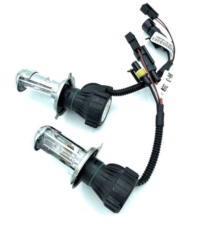 Luci Xenon Slim Kit Centraline E Lampade Hid H4-3 6000K Luce Bianca 35W Auto