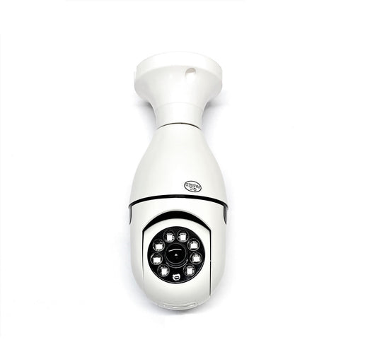 Telecamera Lampadina Smart Wifi HD 360° Di Videosorveglianza E Visione Notturna