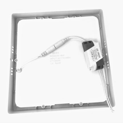 Pannello Led Da 18W Quadrato 21 X 21 Cm Lampada Plafoniera Da Superficie Bianca