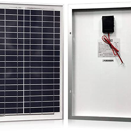 Pannello solare con morsetti per ricarica a 12V