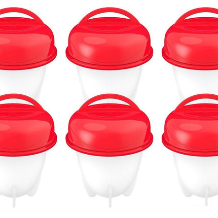 6 Cuoci Uova In Silicone Contenitore Per Cottura Uova Sode In Camicia E Altro