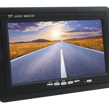 Monitor TFT LCD da 7 pollici con telecomando e supporto da 12V per la retromarcia